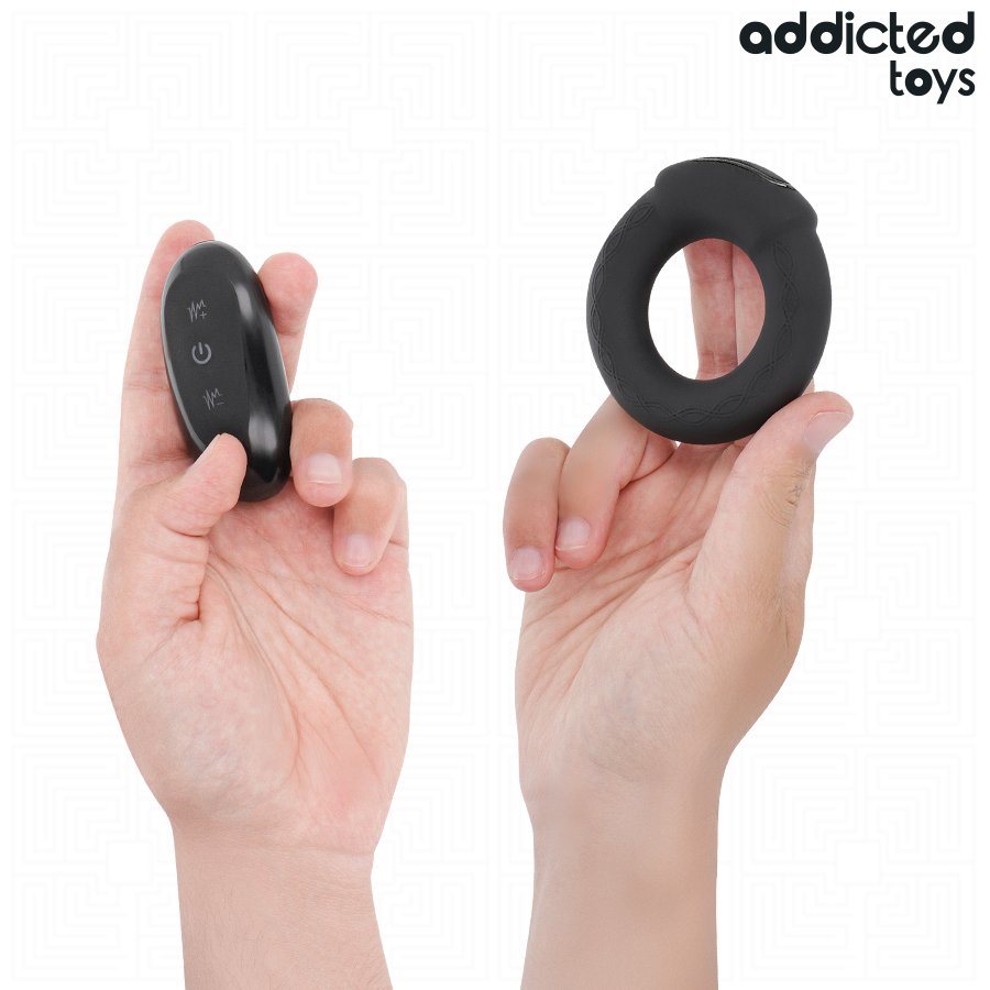 ADDICTED TOYS ANNEAU PENITENTIAIRE VIBRANT A EFFET CHAUFFANT AVEC TELECOMMANDE