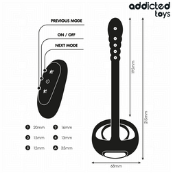 Cockring vibrant avec stimulateur prostate à boules — emballage