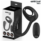 Cockring vibrant avec stimulateur prostate à boules — P-Point · Addicted Toys · Cockrings Vibrants