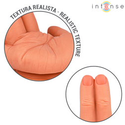 Stimulateur prostatique flexible forme main réaliste 12,6 cm — Leela