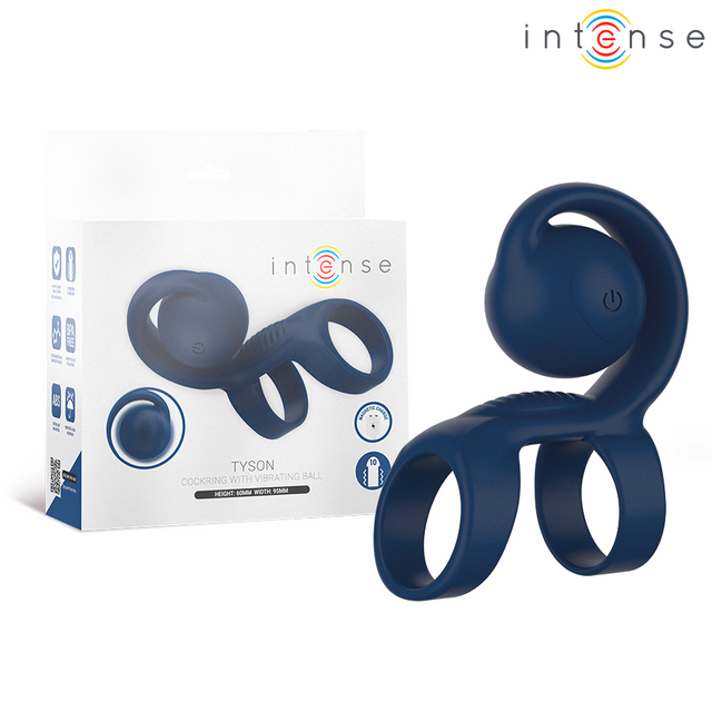 INTENSE TYSON COCK RING AVEC BOULE VIBRANTE O 32 CM