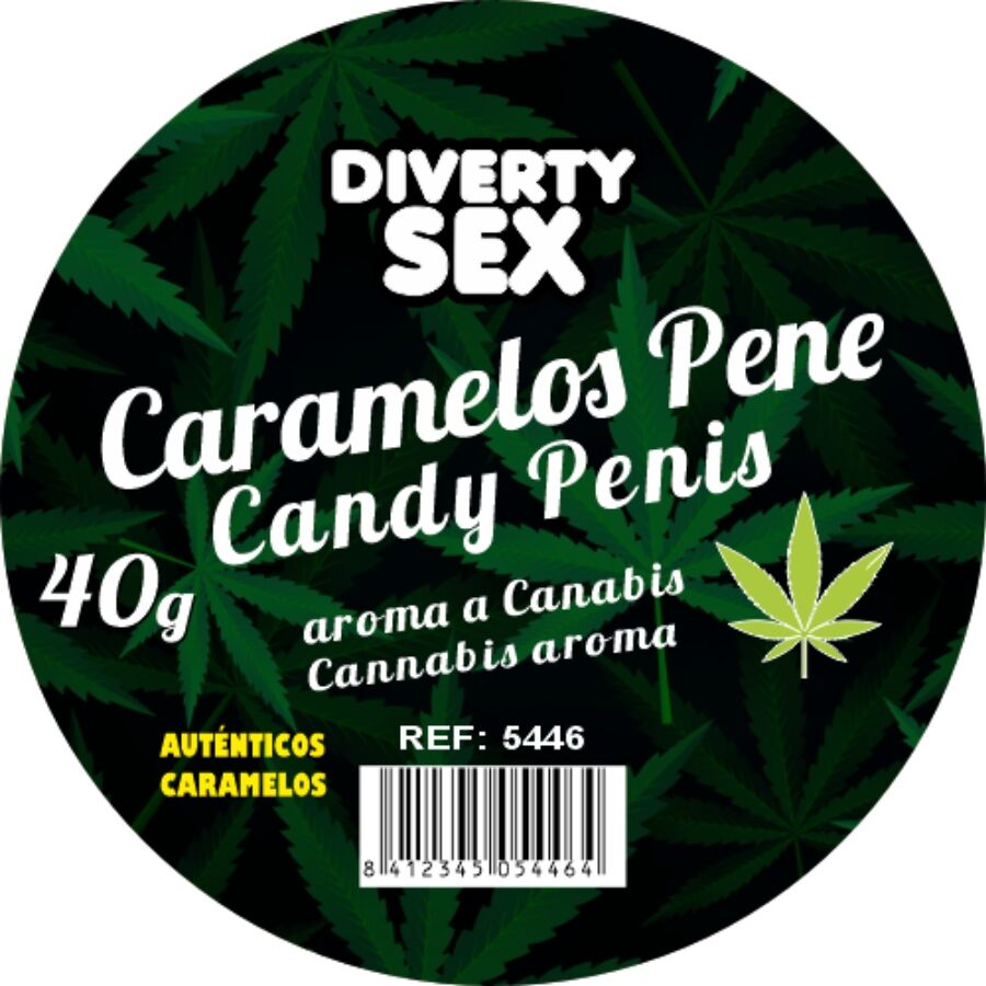 Bonbons en forme de pénis arôme cannabis 20 pièces — emballage