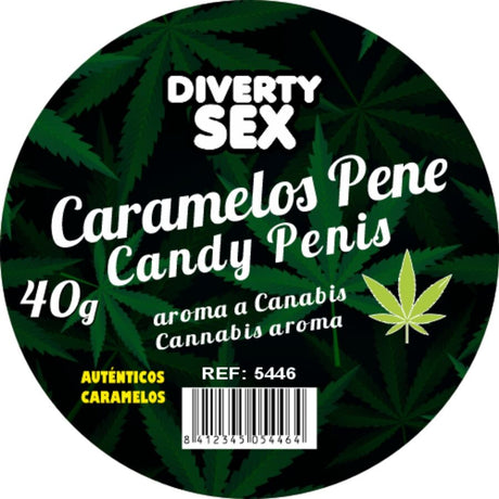 Bonbons en forme de pénis arôme cannabis 20 pièces — emballage