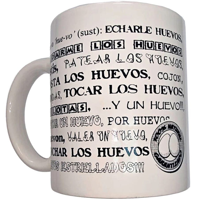 DIABLO PICANTE MUG BLANC AVEC BOULES SYNONYMES 370 ML
