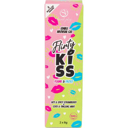 Duo gels comestibles sexe oral chaud et froid — Flirty Kiss