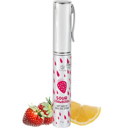 Spray sexe oral bouche humide fraise acidulée plaisir adulte