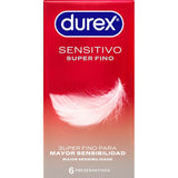 DUREX SUPER FIN ET SENSIBLE 6 UNITES