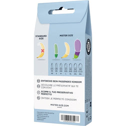 MISTER SIZE KIT DE TEST 3 PRESERVATIFS DE TAILLES DIFFERENTES MELANGE A POINTS