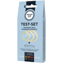 MISTER SIZE KIT DE TEST 3 PRESERVATIFS DE TAILLES DIFFERENTES MELANGE A POINTS