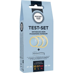 MISTER SIZE KIT DE TEST 3 PRESERVATIFS DE TAILLES DIFFERENTES MELANGE A POINTS