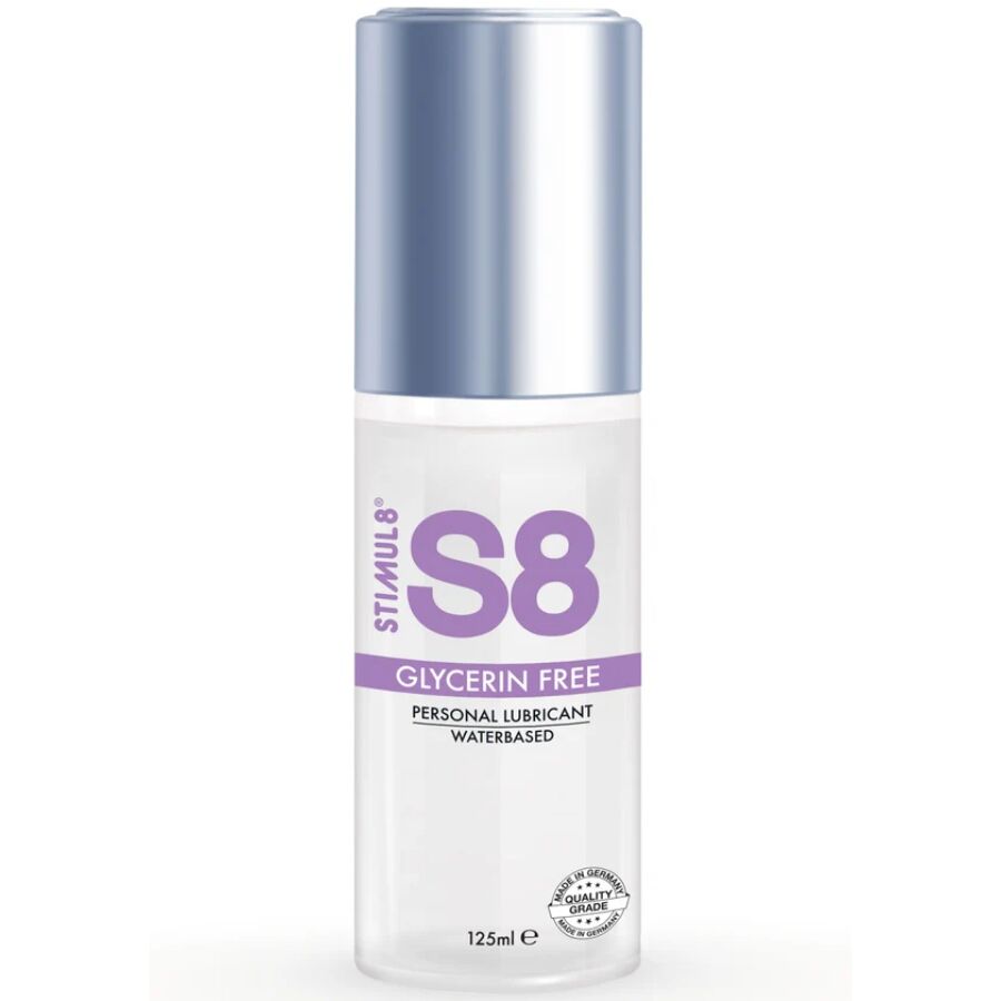 Lubrifiant base eau sans glycérine 125 ml — S8 Glycerin Free · Stimul8 · Base eau