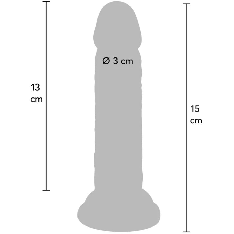Gode réaliste Toucher Peau 15 cm — emballage
