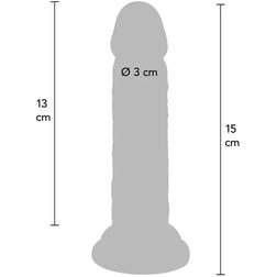 Deluxe 15 cm skin-feel realistic dildo — packaging