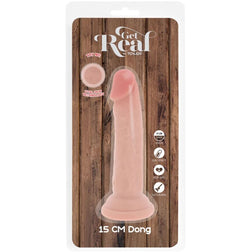 Deluxe 15 cm skin-feel realistic dildo — side view