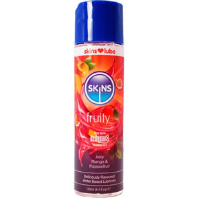 Lubrifiant mangue & fruit de la passion 130 ml — Fruity · Skins · Lubrifiants aromatisés