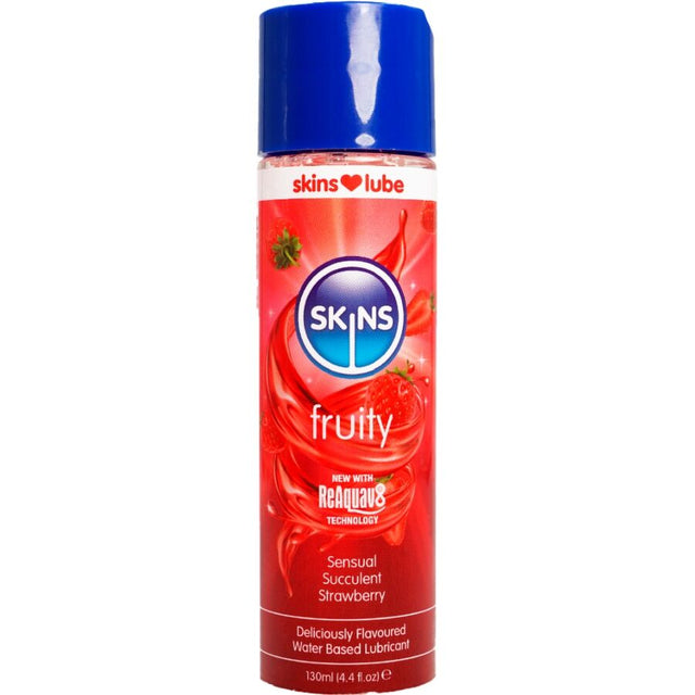 Lubrifiant fraise naturelle 130 ml — Fruity · Skins · Lubrifiants aromatisés