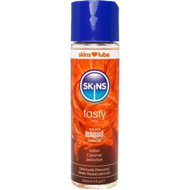 Lubrifiant caramel beurre salé 130 ml — Seduction · Skins · Lubrifiants aromatisés