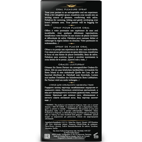 SHUNGA WAVES PLEASURE SPRAY ORAL SEDUCTIVE PASTEQUE 20 ML