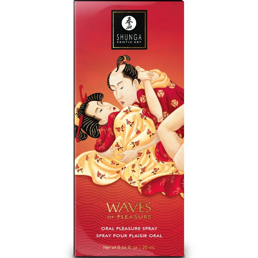 SHUNGA WAVES PLEASURE SPRAY ORAL SEDUCTIVE FRAISE 20 ML