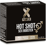 X POWER HOT SHOT SEX BOOSTER AUGMENTATION DE LA LIBIDO 3 X 20 ML