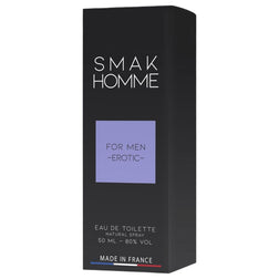 Parfum Phéromones homme Smak 50 ml - vue produit de profil