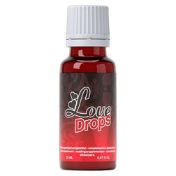 RUF Love Drops — flacon compte-gouttes de 20 ml, vue de profil