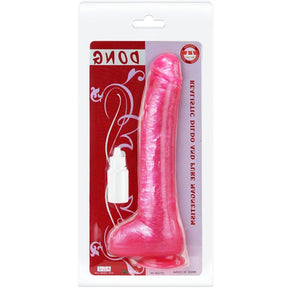 Gode réaliste rose Dong dans son blister Baile, avec sa ventouse