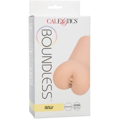 Masturbateur anus canal texturé à billes 14 cm — vue de profil