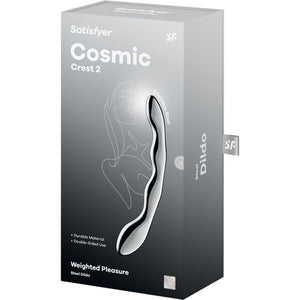 SATISFYER COSMIC CREST 2 GODEMICHET DOUBLE EN ACIER INOXYDABLE