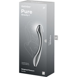 Gode acier inox double extrémité lourd 22 cm — Pure Gravity 1