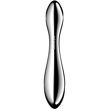 SATISFYER PURE GRAVITY 2 GODEMICHET DOUBLE EXTREMITE EN ACIER INOXYDABLE