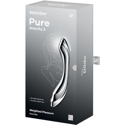 Gode double acier ondulé 21 cm — Pure Gravity 2