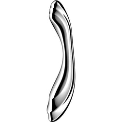Gode double acier ondulé 21 cm pour homme