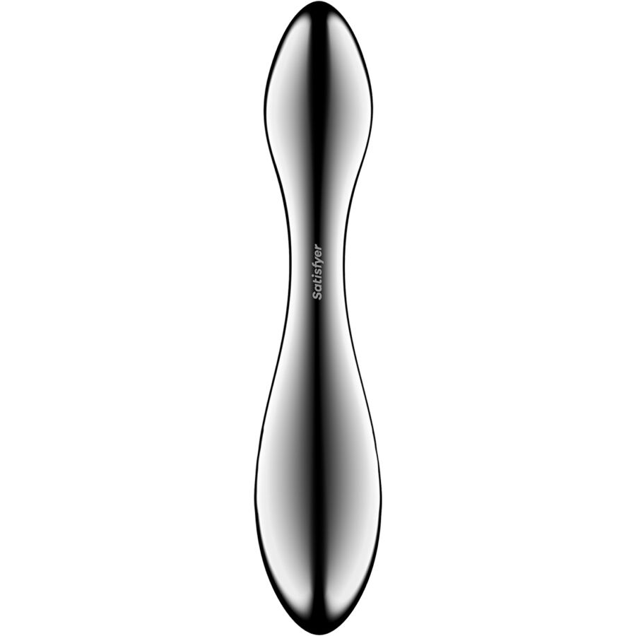SATISFYER PURE GRAVITY 3 GODEMICHET DOUBLE EXTREMITE EN ACIER INOXYDABLE