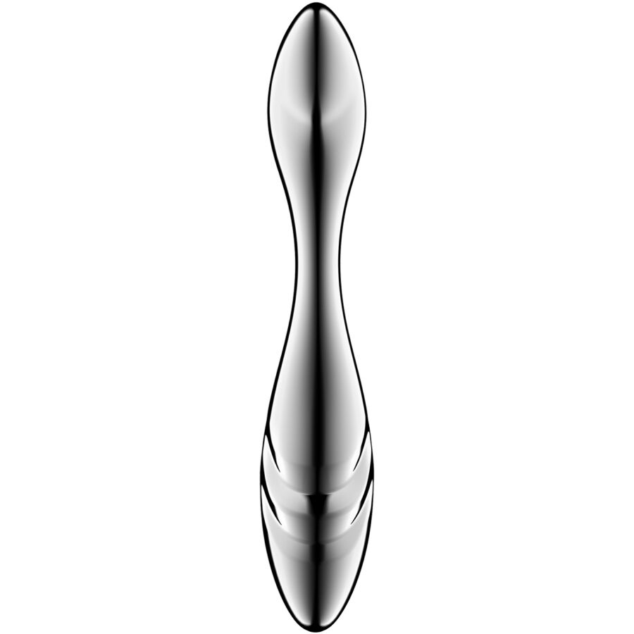SATISFYER PURE GRAVITY 3 GODEMICHET DOUBLE EXTREMITE EN ACIER INOXYDABLE