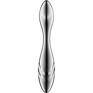 SATISFYER PURE GRAVITY 3 GODEMICHET DOUBLE EXTREMITE EN ACIER INOXYDABLE