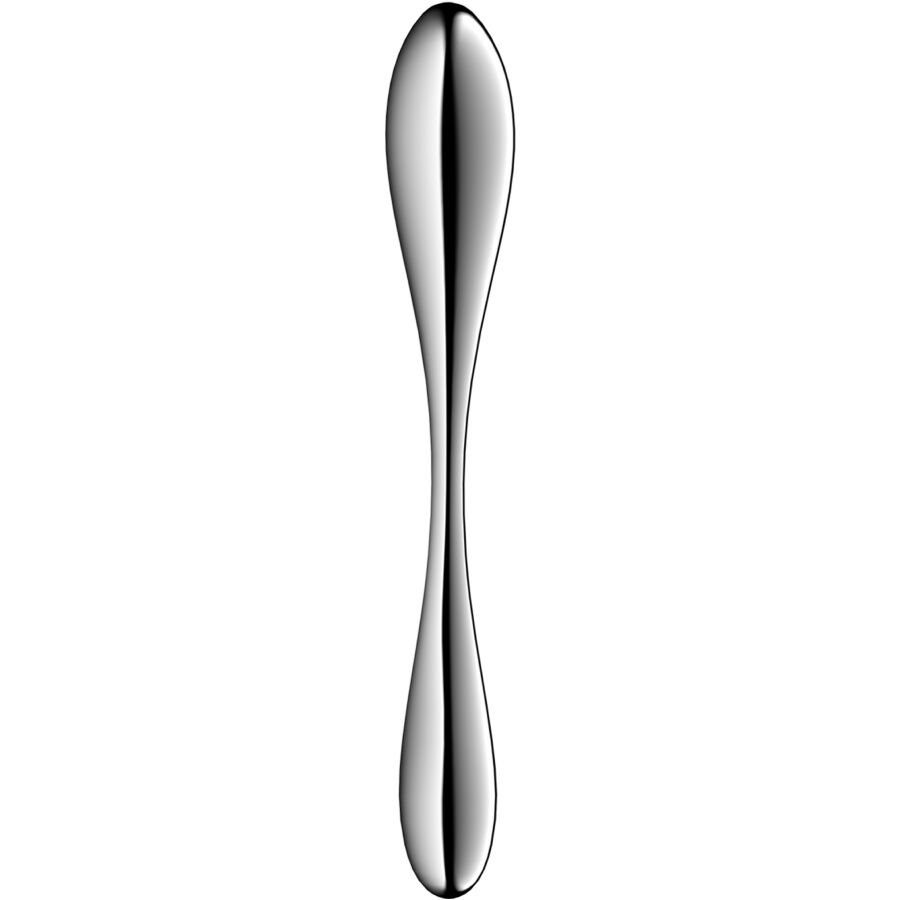 SATISFYER STAR FORCE 3 GODEMICHET DOUBLE EN ACIER INOXYDABLE