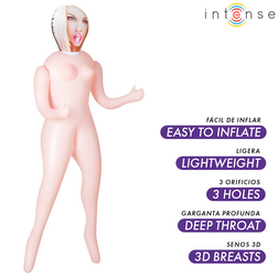 Poupée gonflable Irina trois orifices — vue de profil