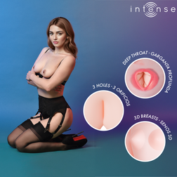 Poupée gonflable Monique trois orifices — gros plan