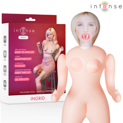 Poupée gonflable Ingrid trois orifices — vue de face