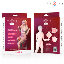 Poupée gonflable Ingrid trois orifices — emballage