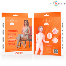 Poupée gonflable Scarlett trois orifices — gros plan