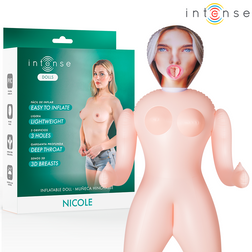 Poupée gonflable Nicole trois orifices — vue de face