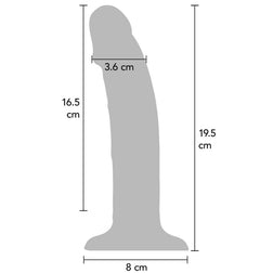 Gode vibrant silicone 19 cm violet — Realistic Vibe