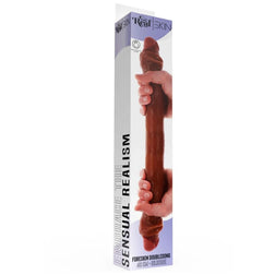 Double dong dual density réaliste 46 cm — vue de profil