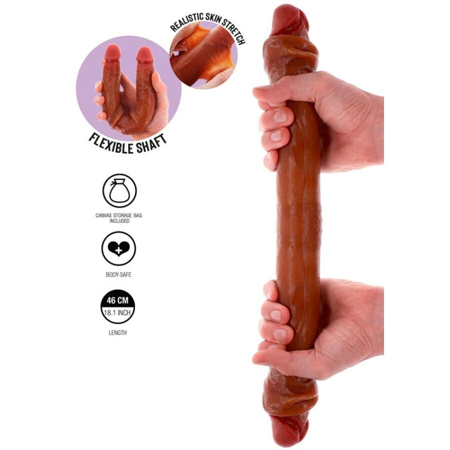Double dong dual density réaliste 46 cm — Skin · Get Real · Godes XL & Géant