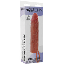 GET REAL MANCHON PENIS EN SILICONE HYDRATANT CARAMEL 20 CM