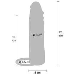 GET REAL MANCHON PENIS VIBRANT EN SILICONE HYDRATANT CARAMEL 20 CM