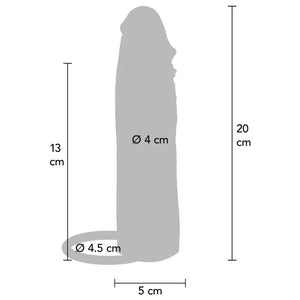GET REAL MANCHON PENIS VIBRANT EN SILICONE HYDRATANT CARAMEL 20 CM
