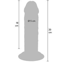 Gode réaliste double densité 20 cm — emballage